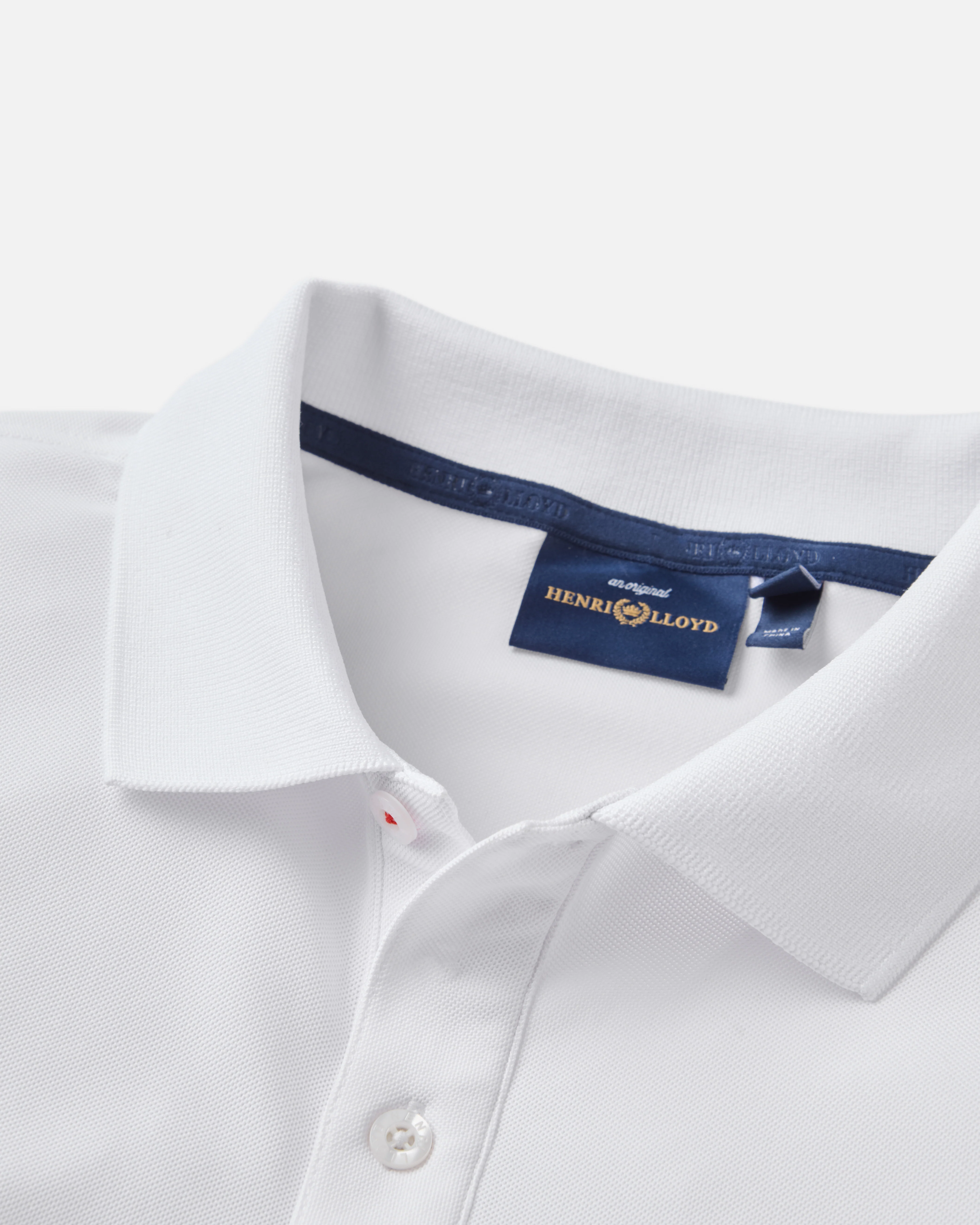 Men's Dri-Fast LS Polo - White - Image 4