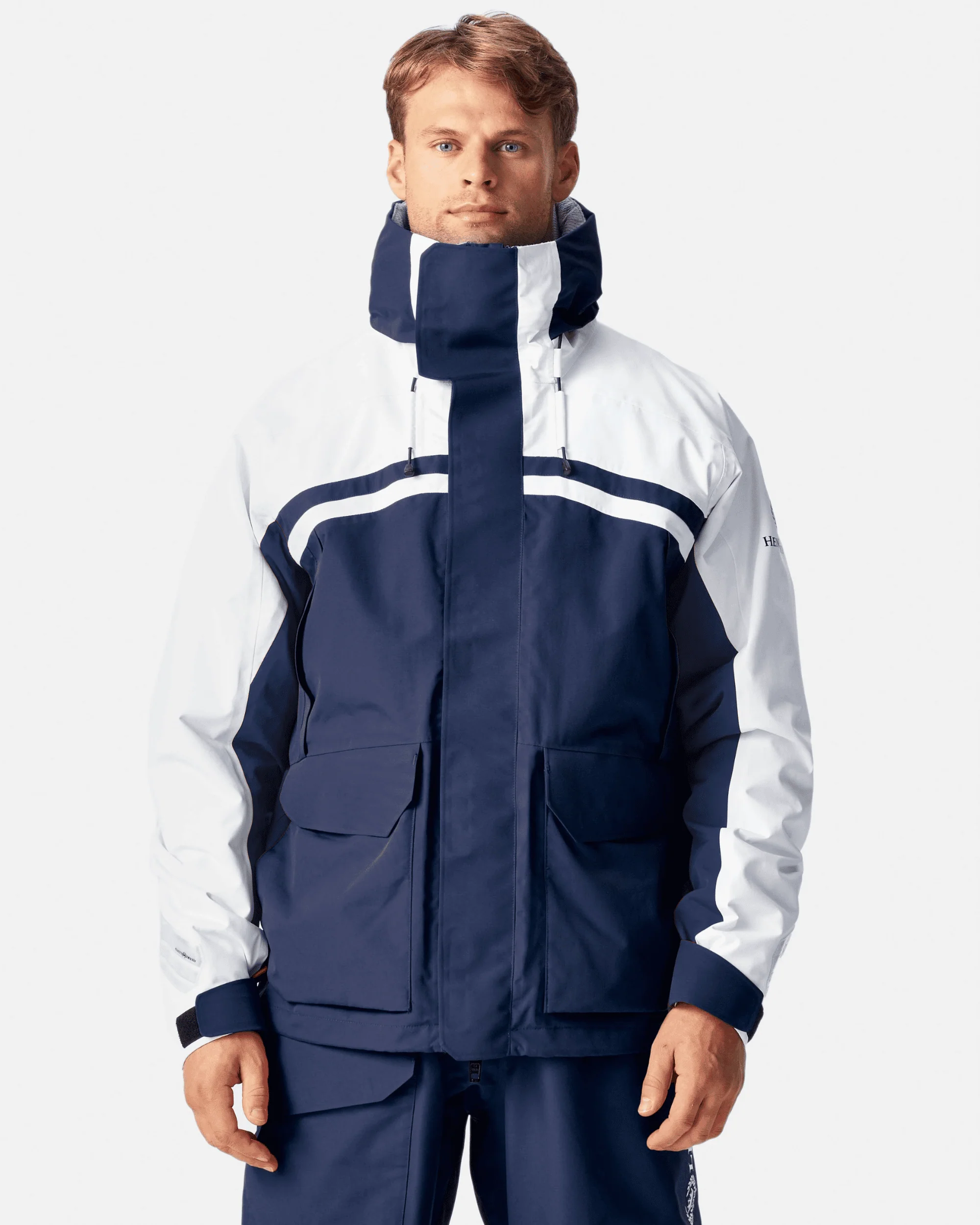 Men's Biscay Jacket - Navy/White