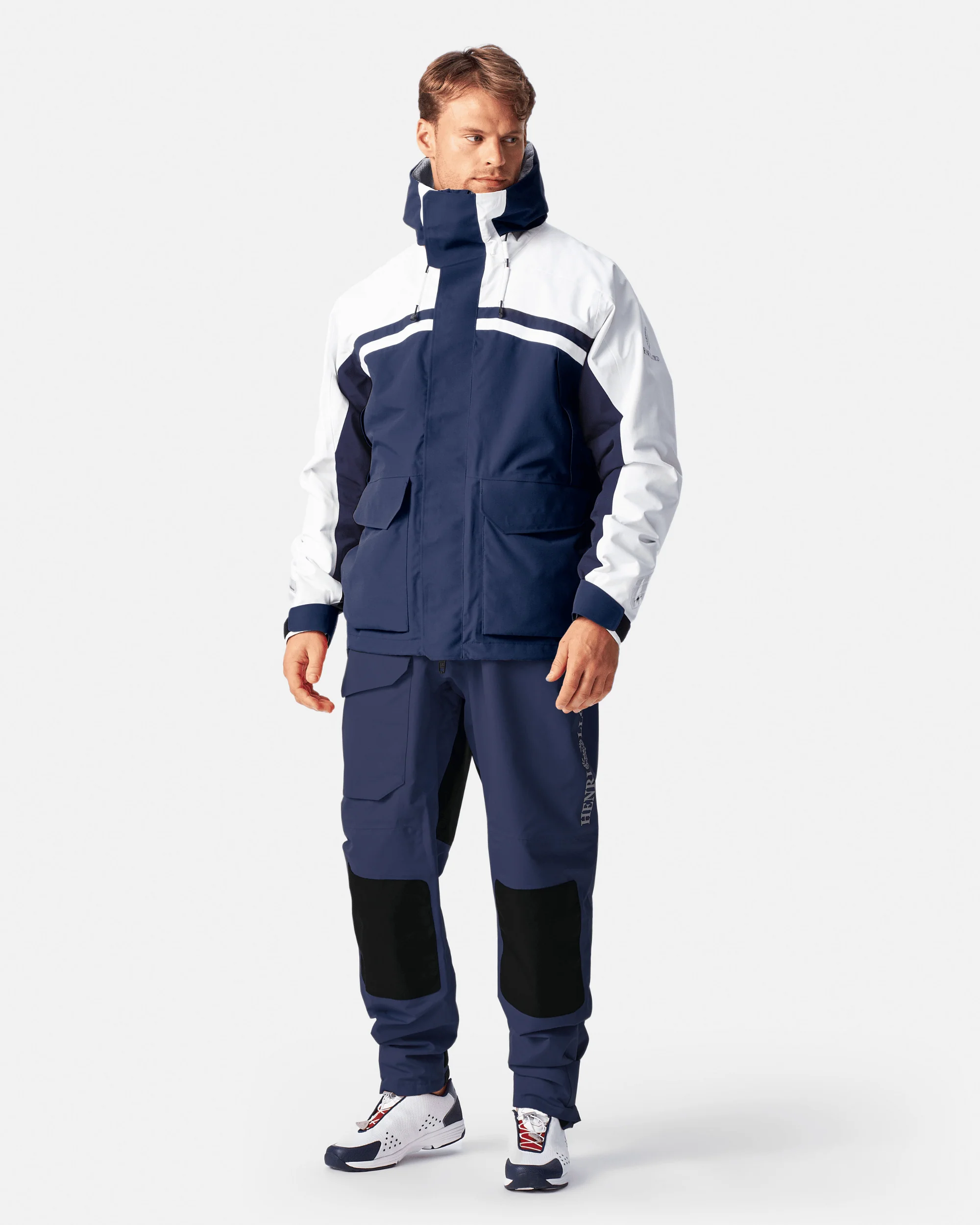 Men's Biscay Jacket - Navy/White - Image 4