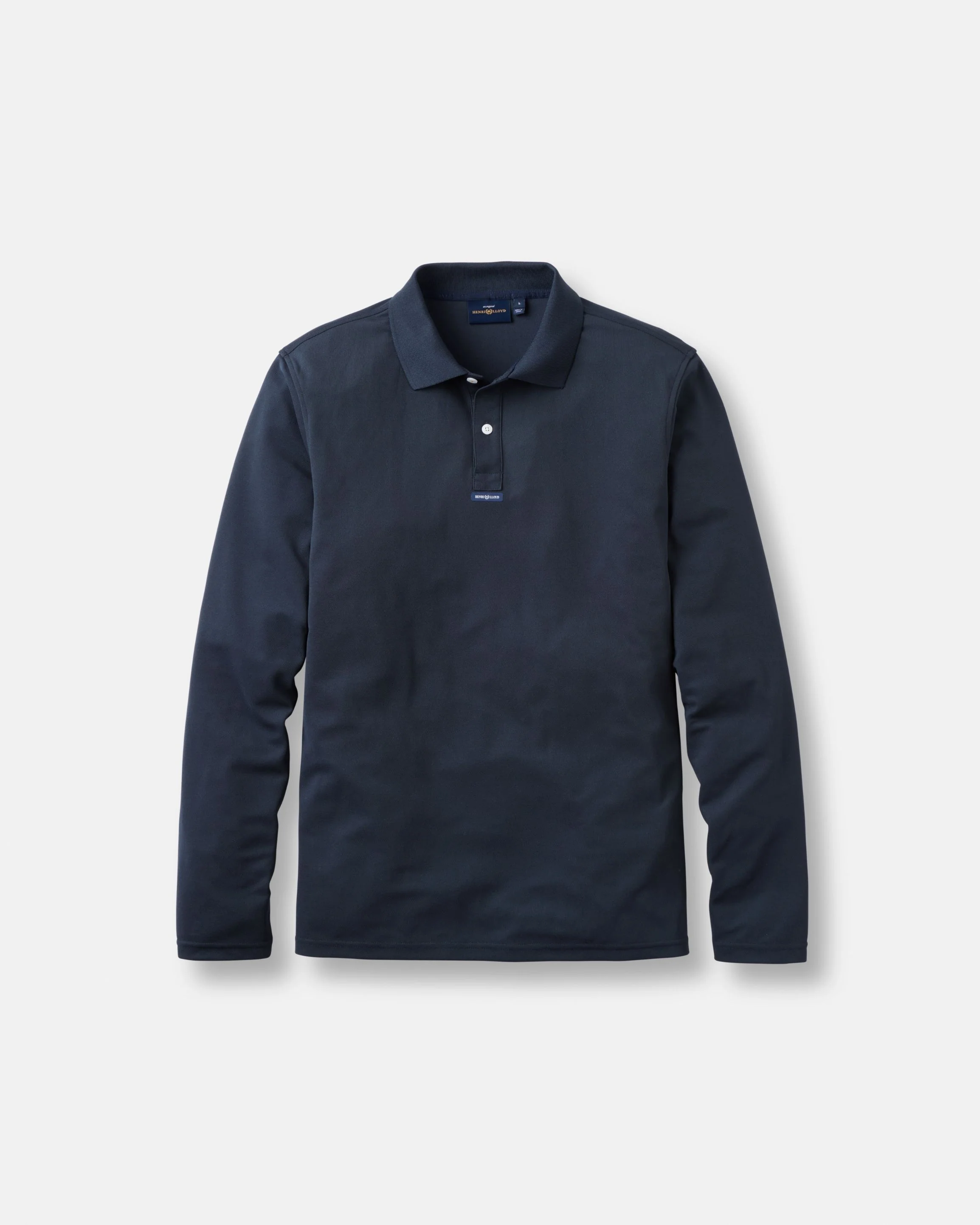 Men's Dri-Fast LS Polo - Navy Black - Image 2