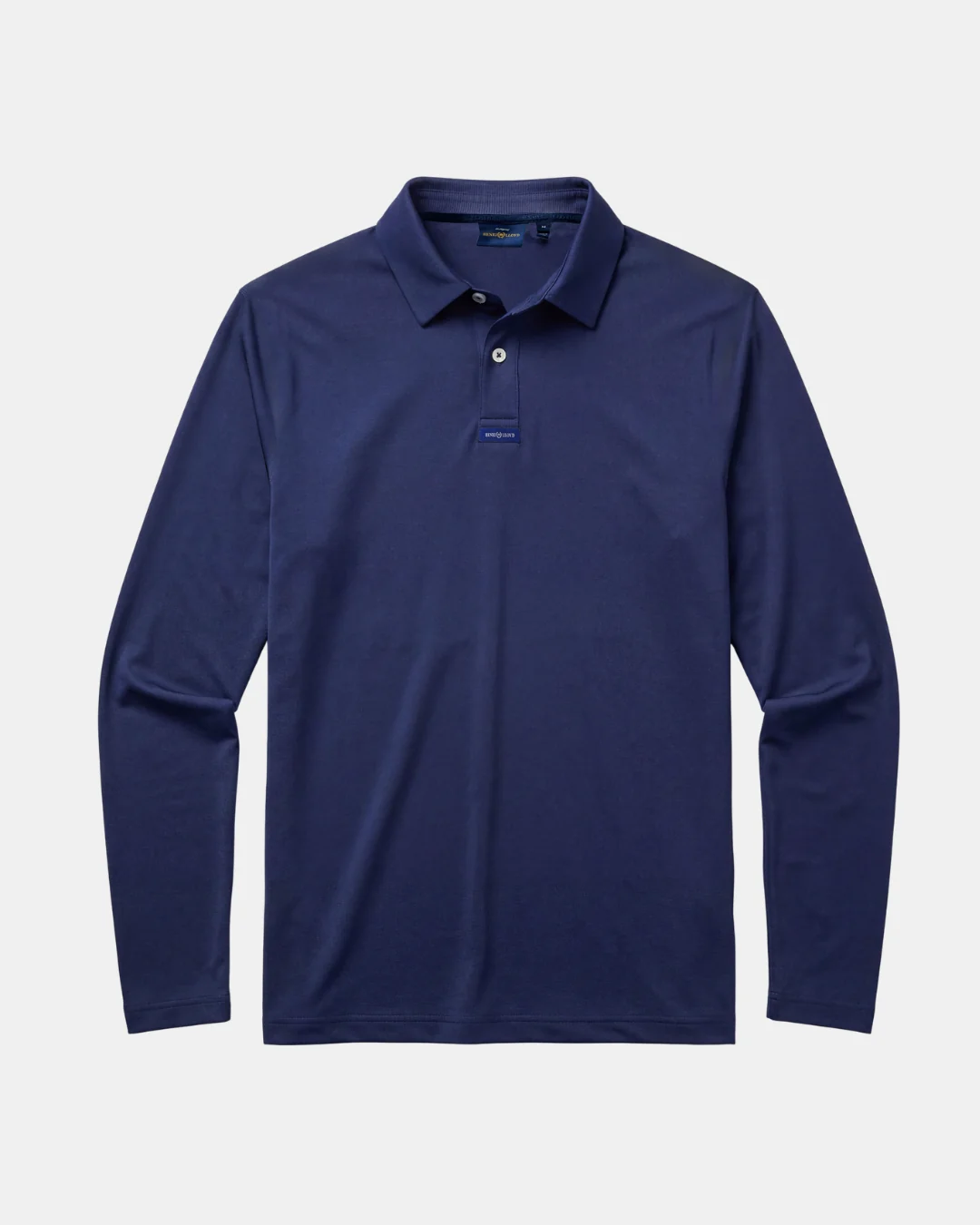 Men's Dri-Fast LS Polo - Navy Blue - Image 2