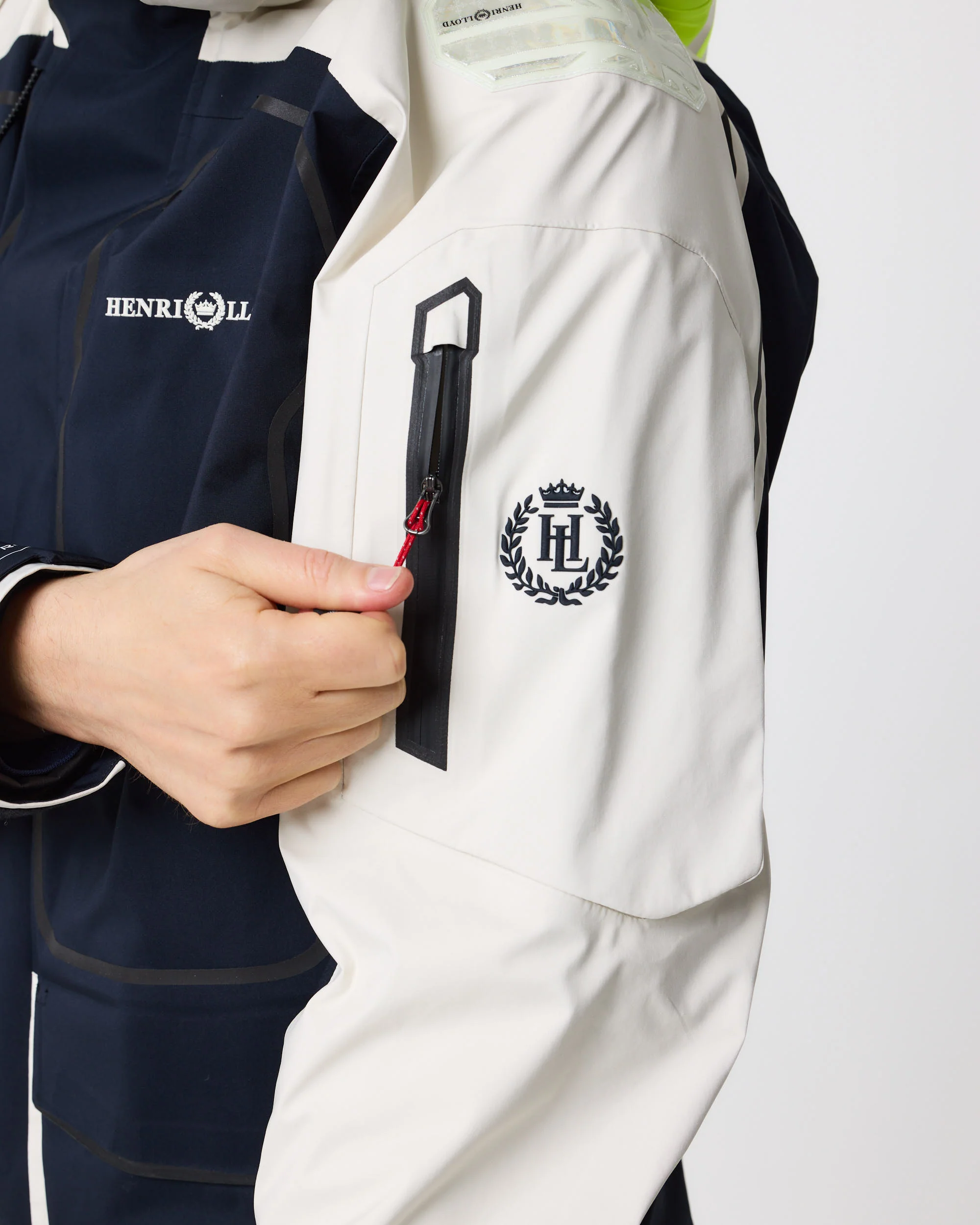Men's Ocean Pro Jacket - Navy Black/Off White - Image 10