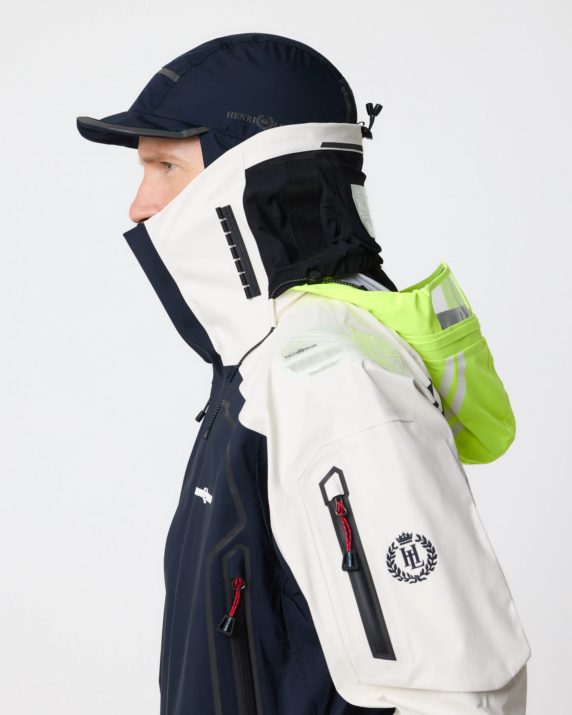 Men's Ocean Pro Jacket - Navy Black/Off White - Image 13