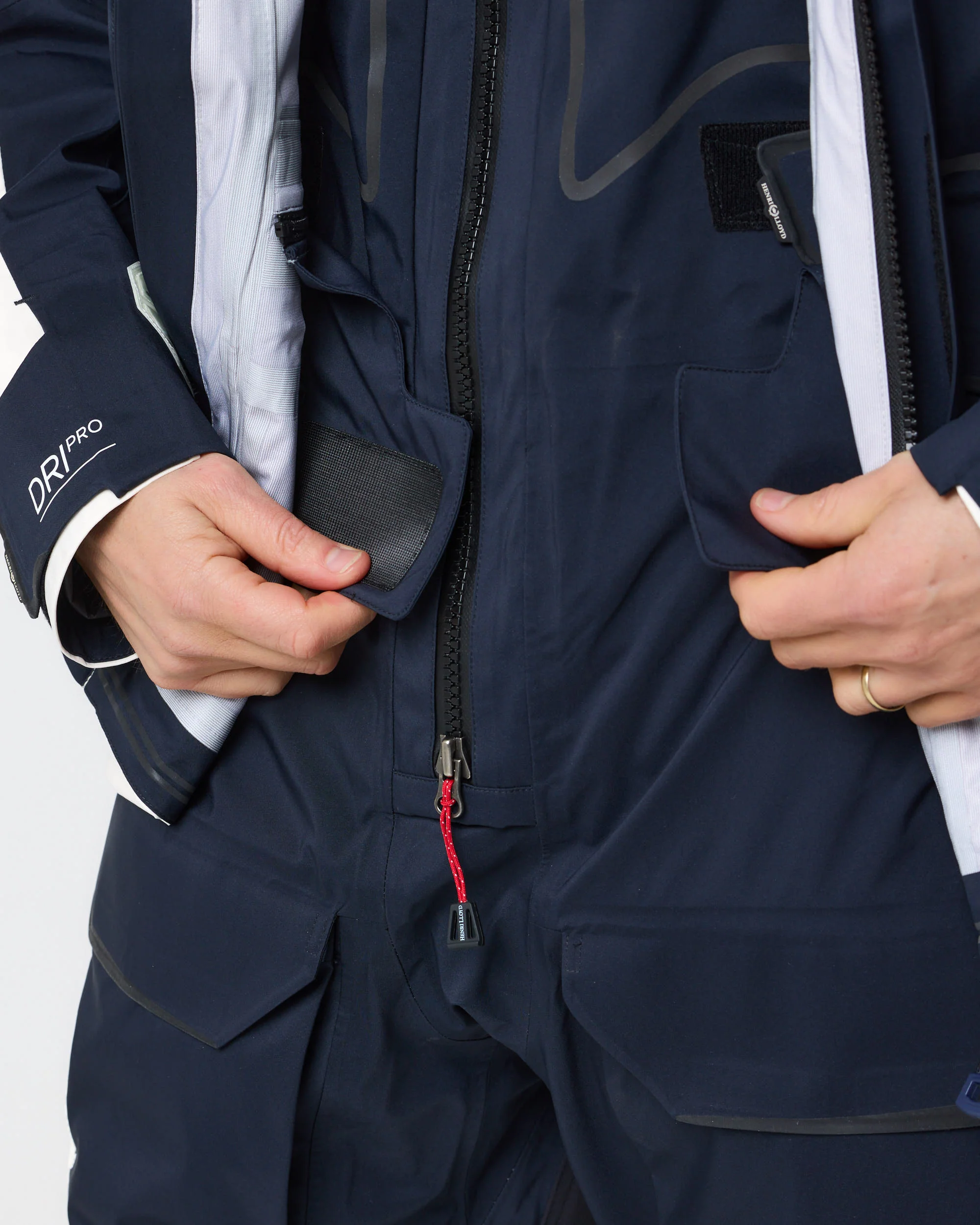Men's Ocean Pro Jacket - Navy Black/Off White - Image 15
