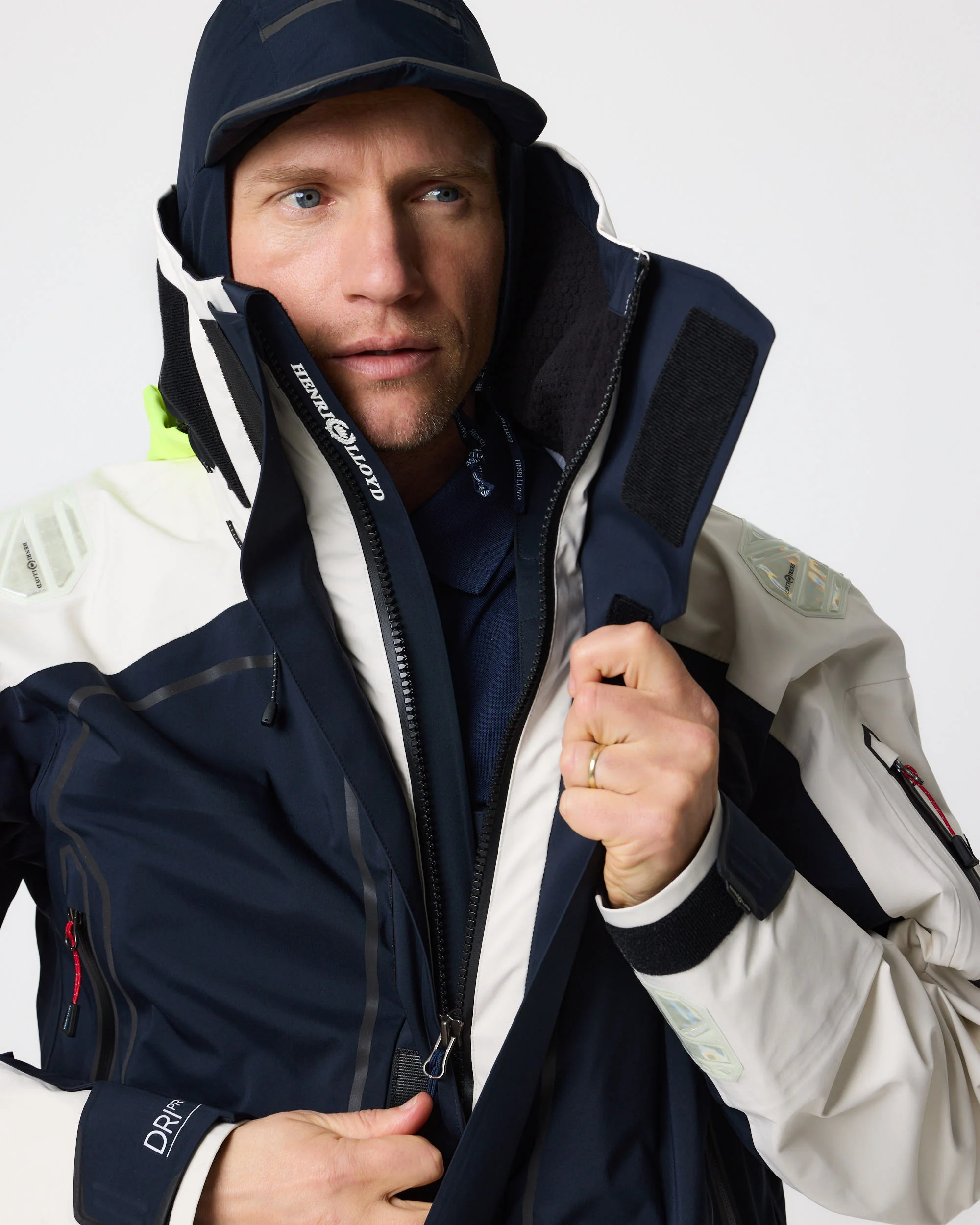 Men's Ocean Pro Jacket - Navy Black/Off White - Image 4
