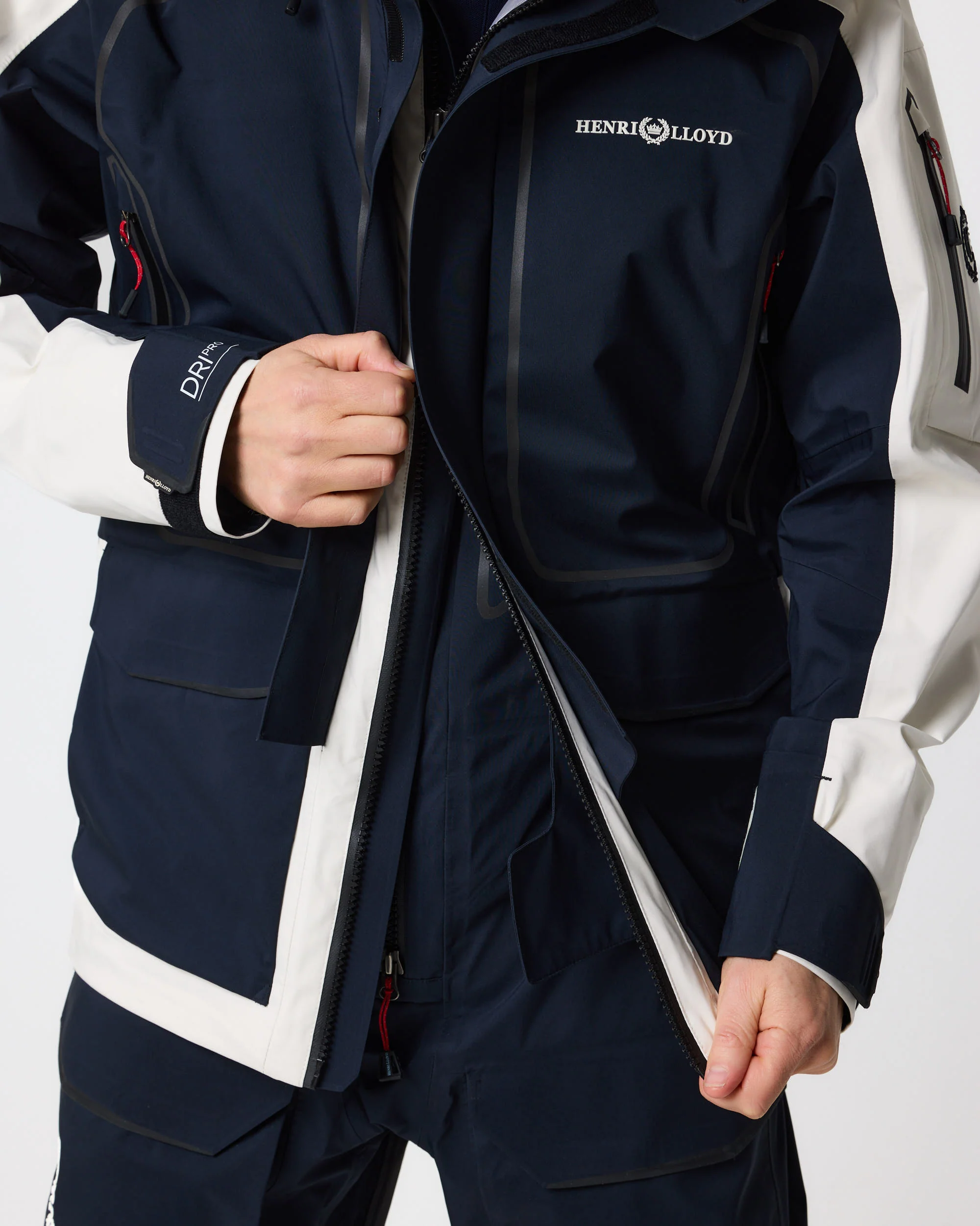 Men's Ocean Pro Jacket - Navy Black/Off White - Image 5