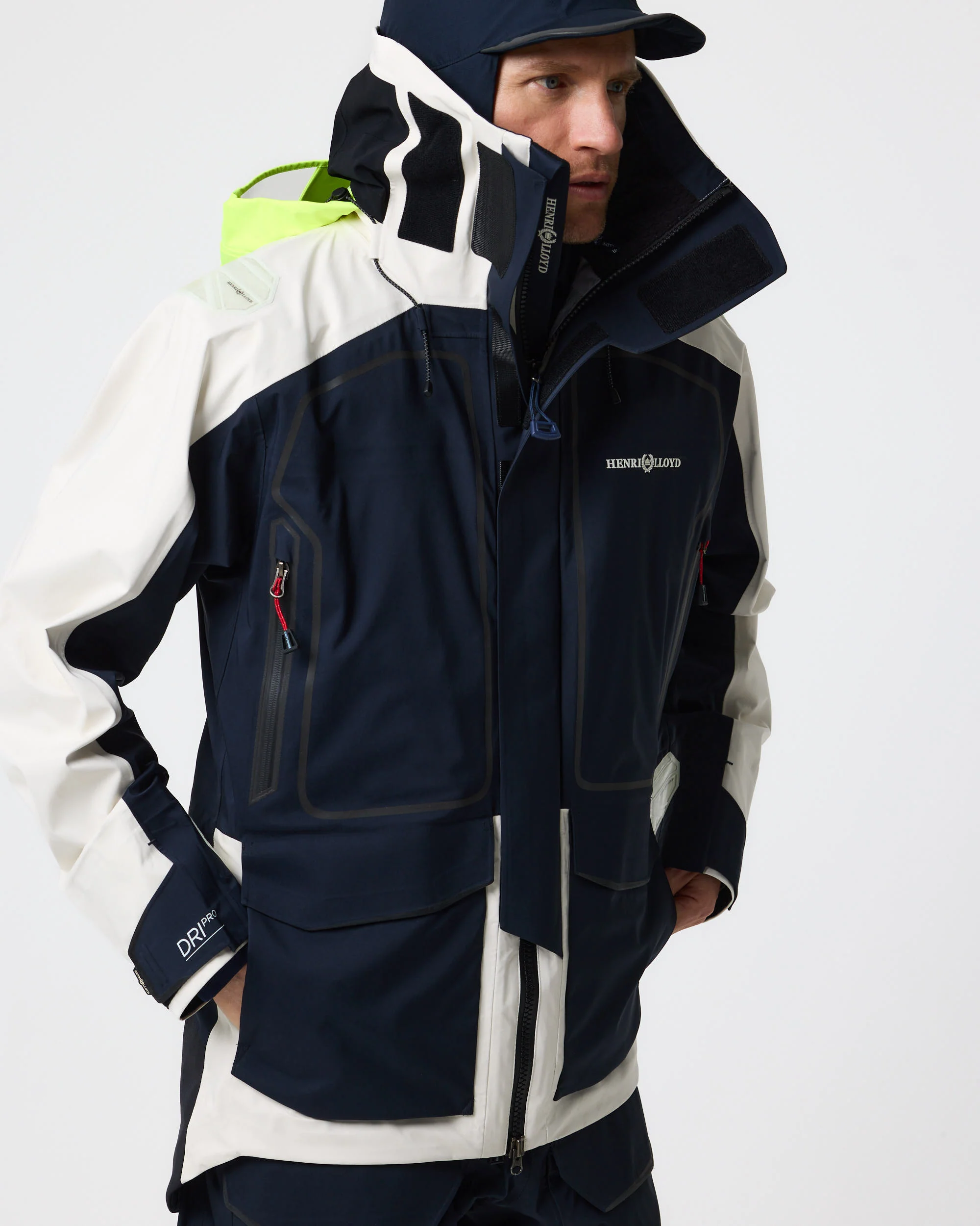 Men's Ocean Pro Jacket - Navy Black/Off White - Image 8