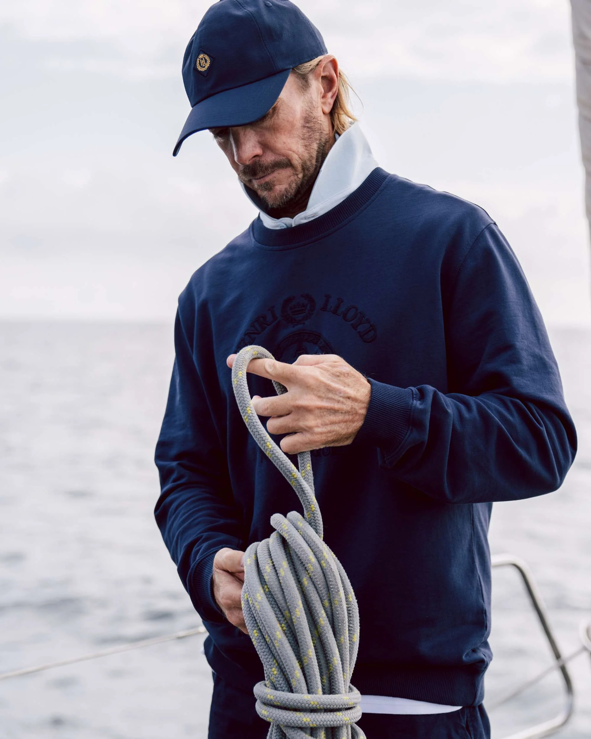 Nautique Crew Neck Sweat - Navy Blue - Image 2