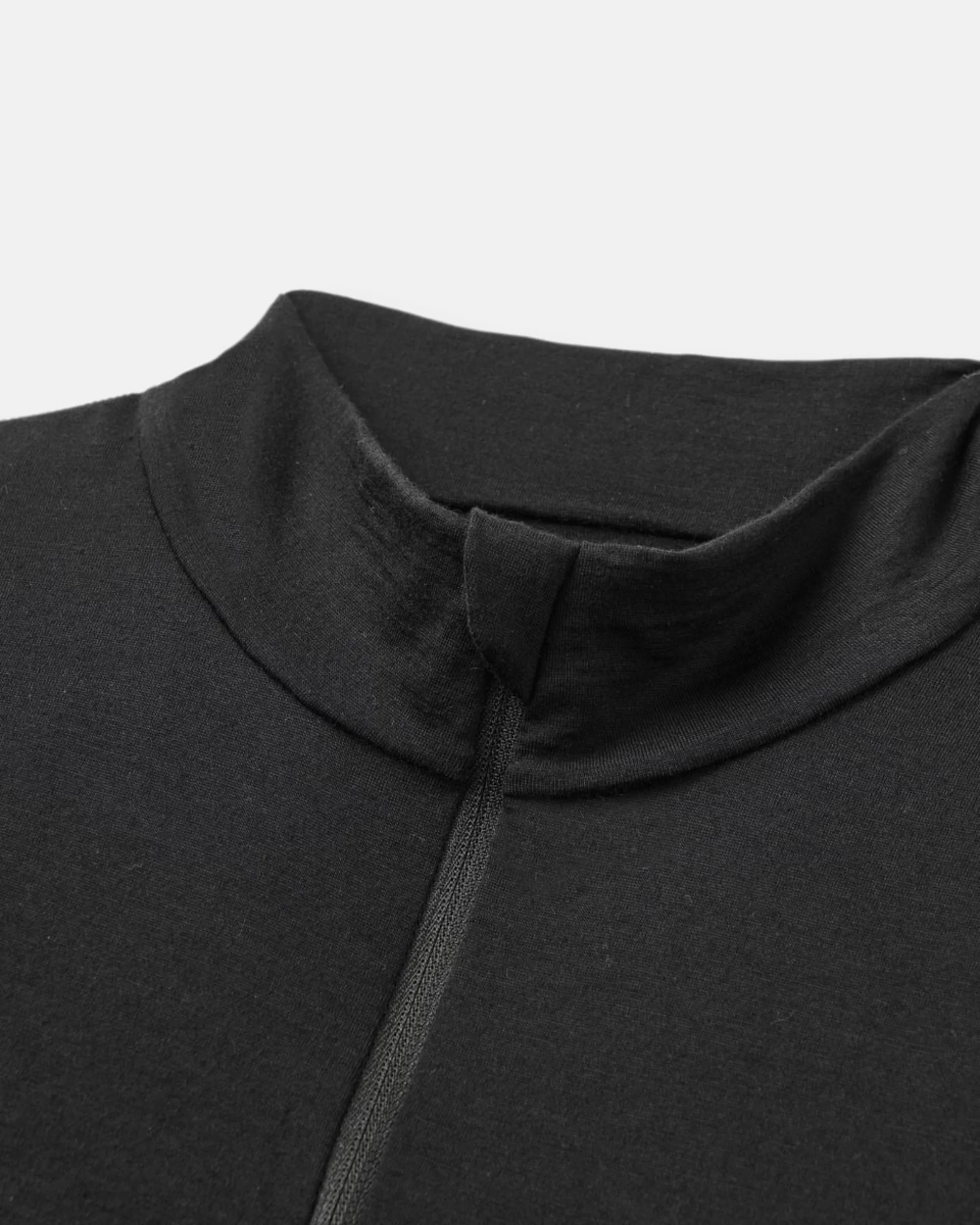 Merino 200 Zip Top - Black - Image 3