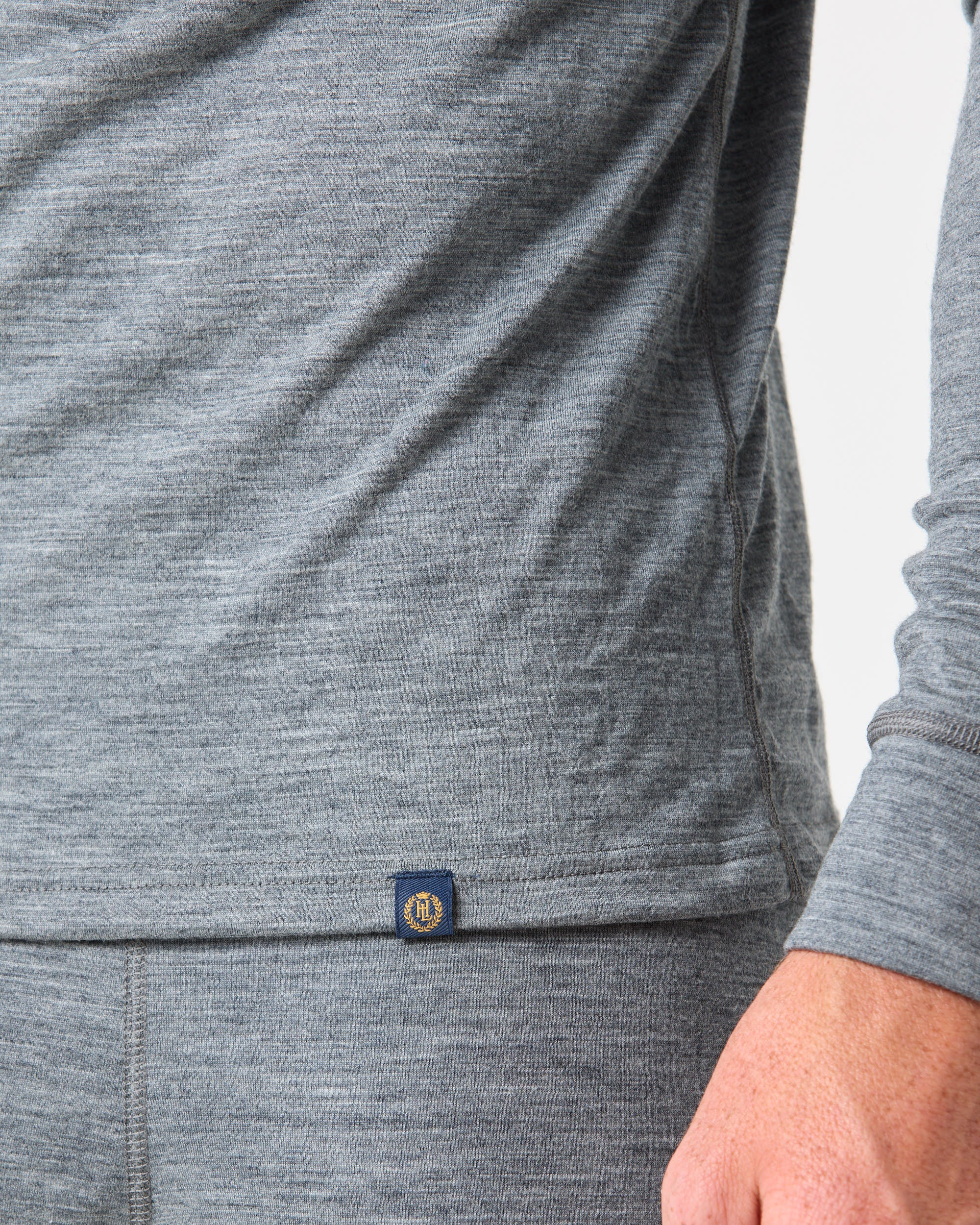 Merino 200 Zip Top - Grey - Image 6