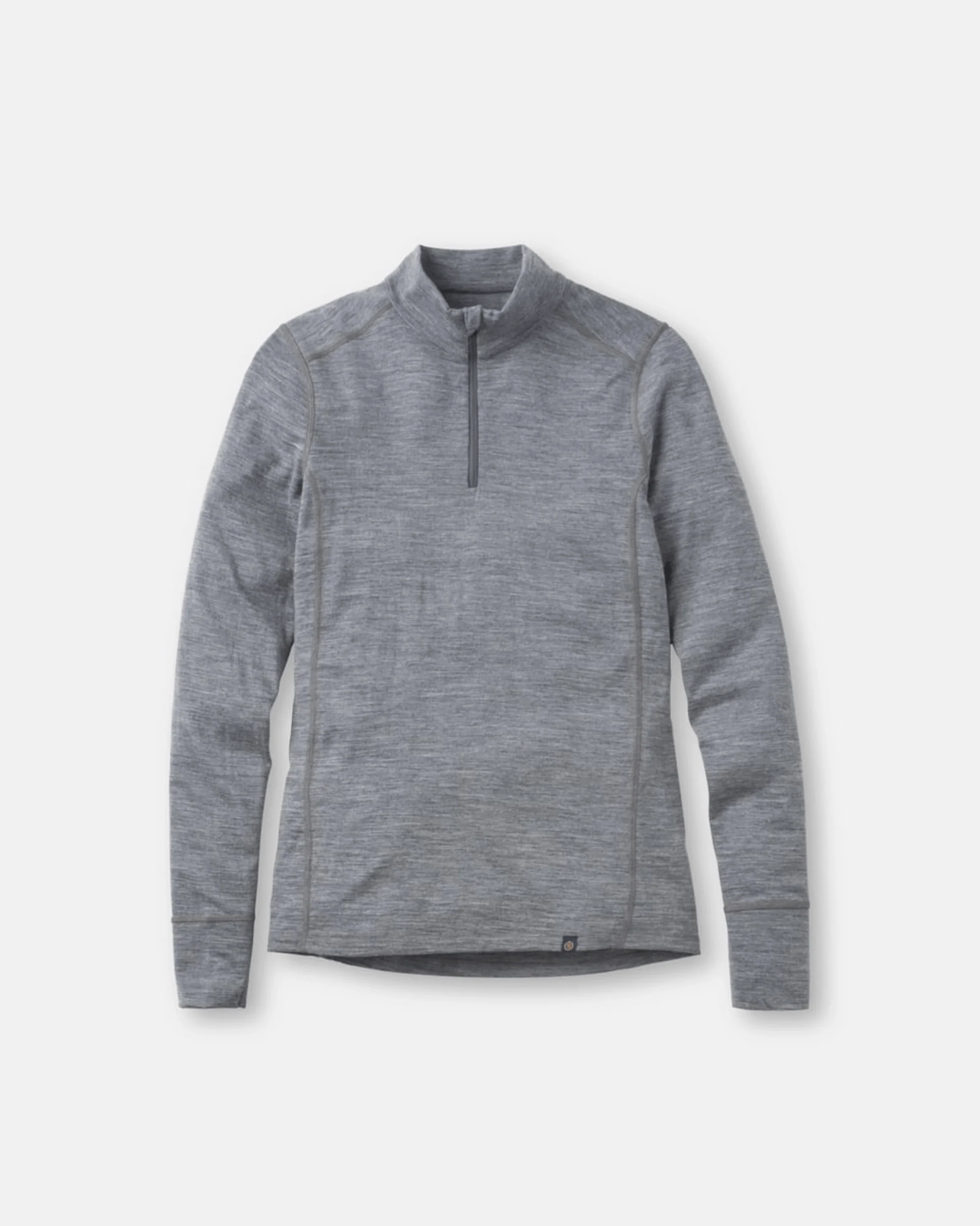 Merino 200 Zip Top wmn - Grey