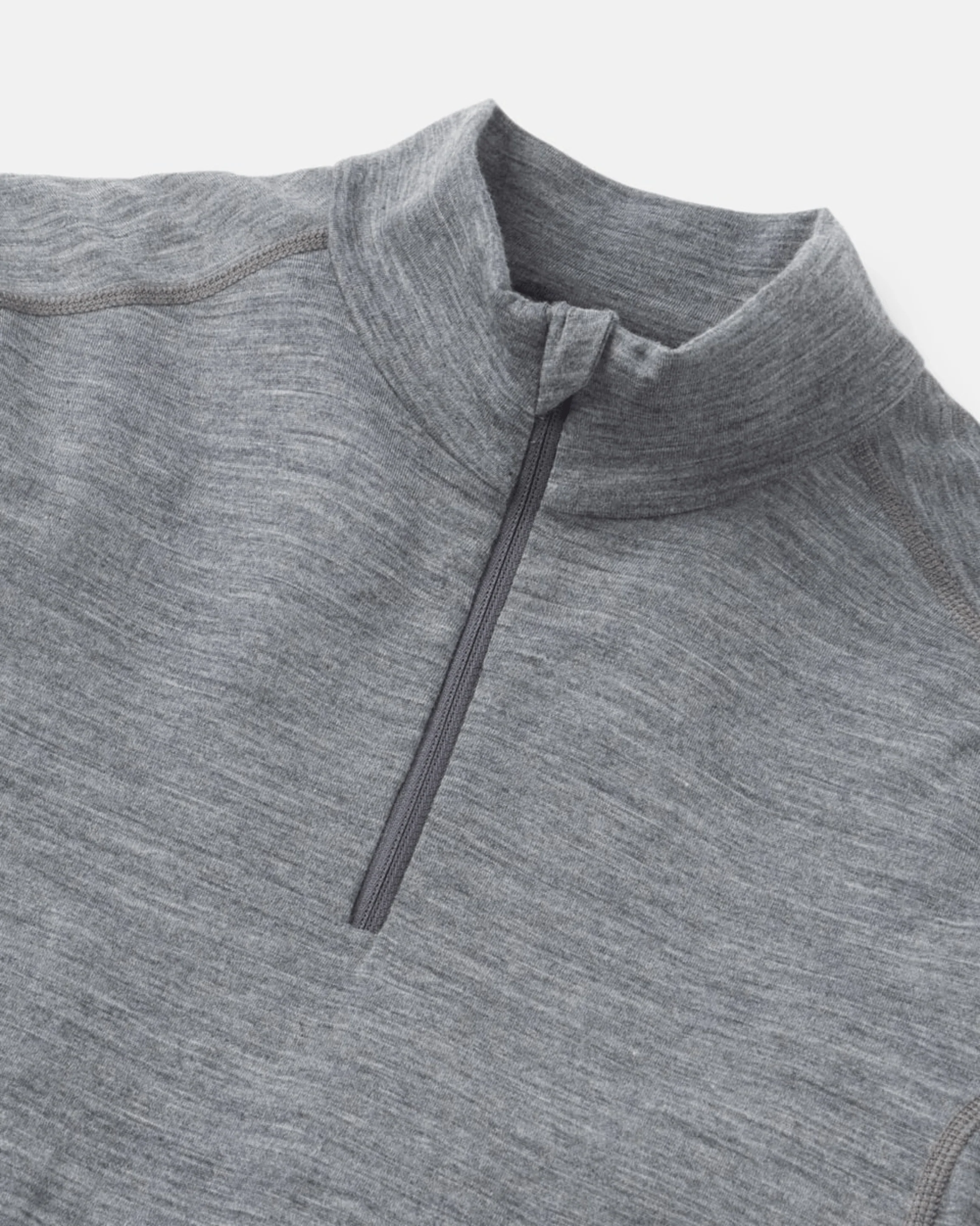 Merino 200 Zip Top wmn - Grey - Image 2