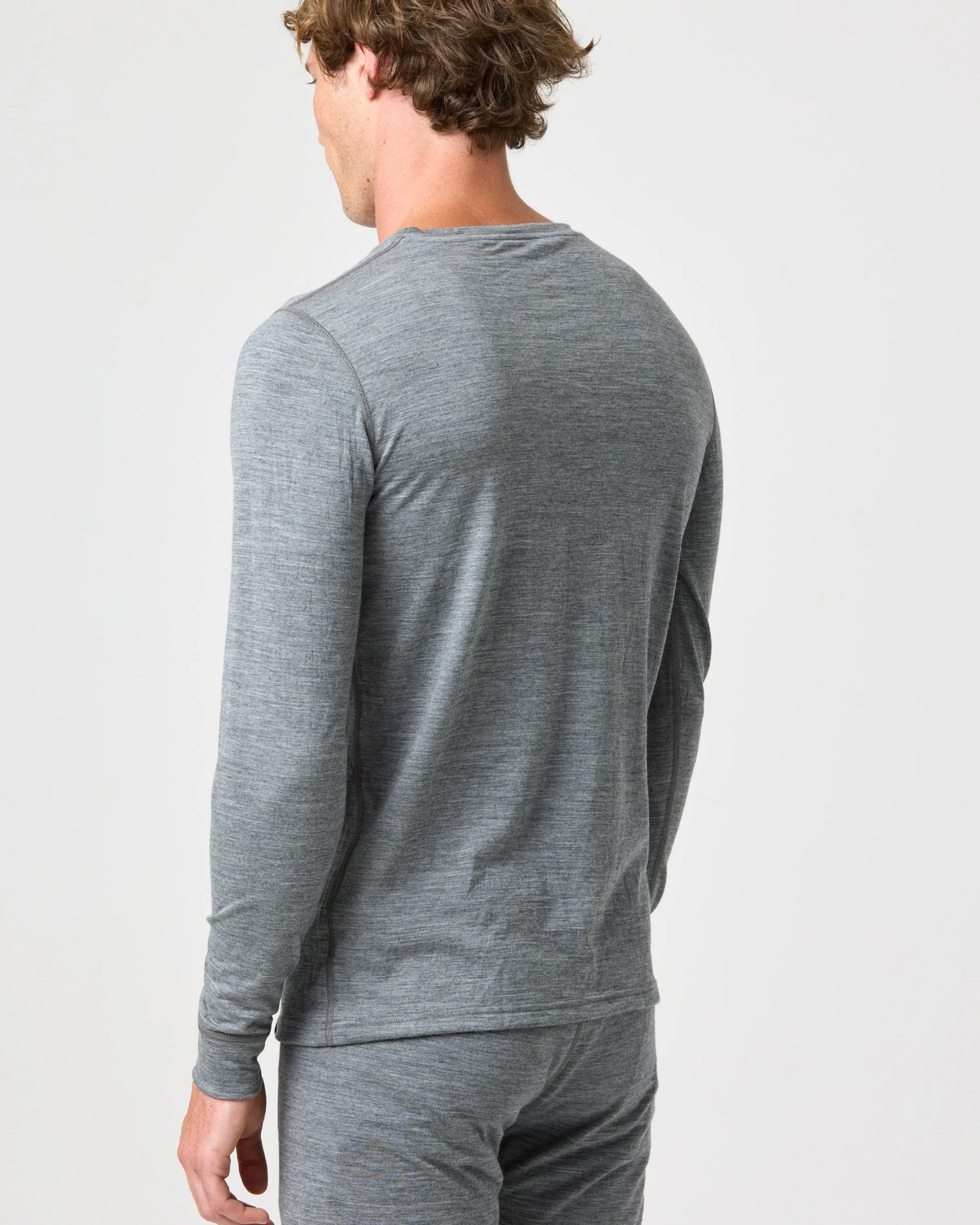 Merino 200 LS Top - Grey - Image 7