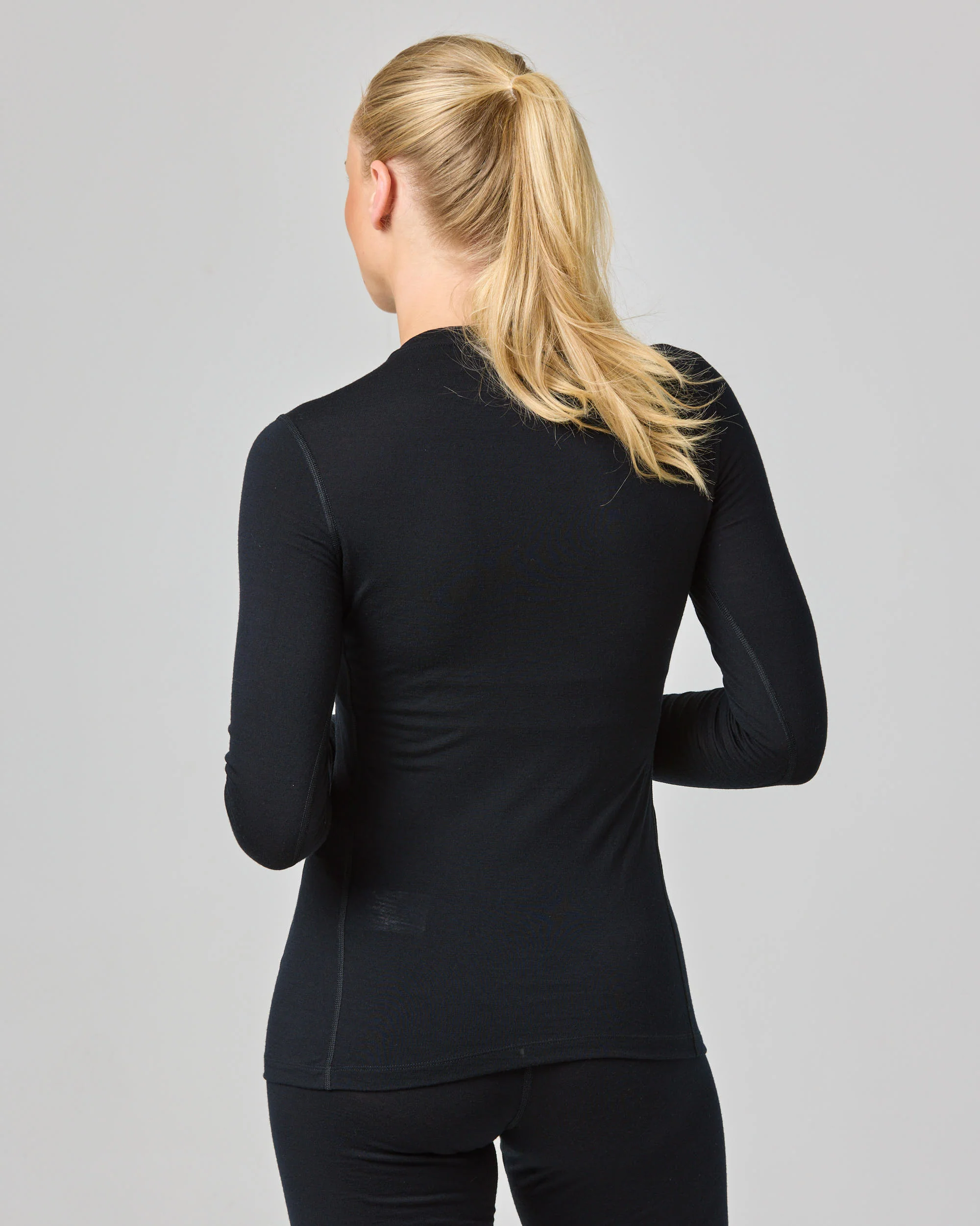 Merino 200 LS Top wmn - Black - Image 6