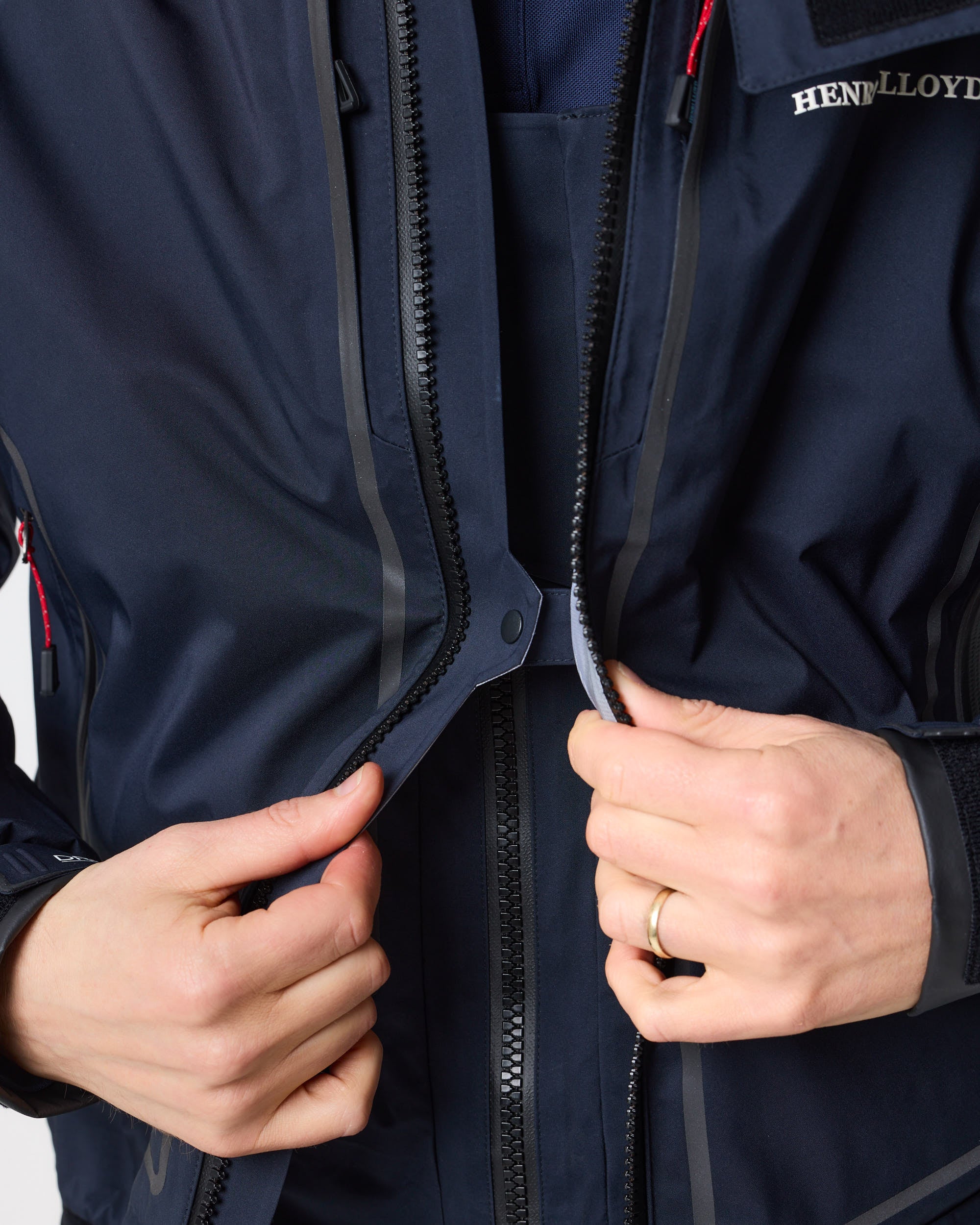 Ocean Pro Full Zip Smock - Navy Black - Image 13