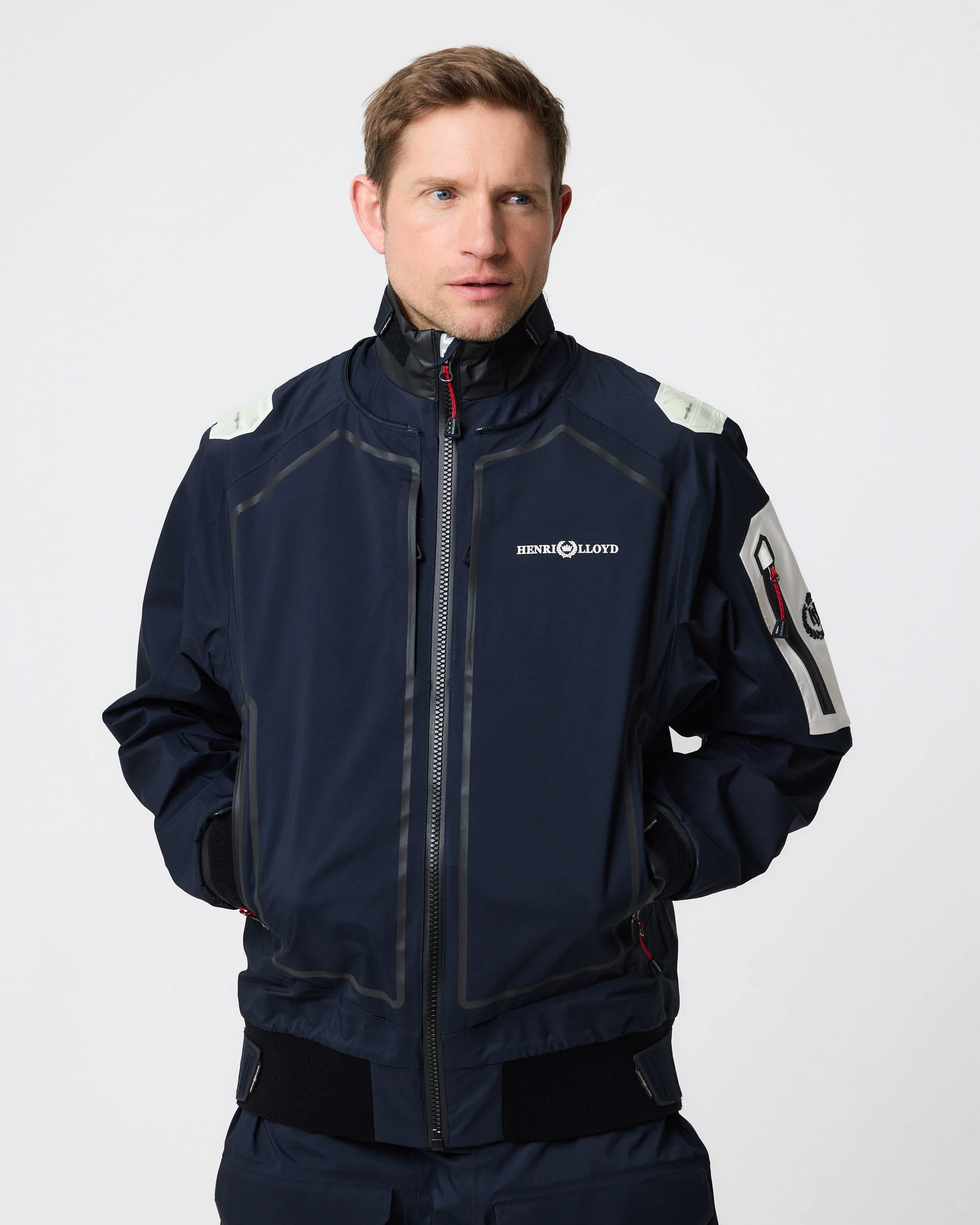 Ocean Pro Full Zip Smock - Navy Black - Image 3
