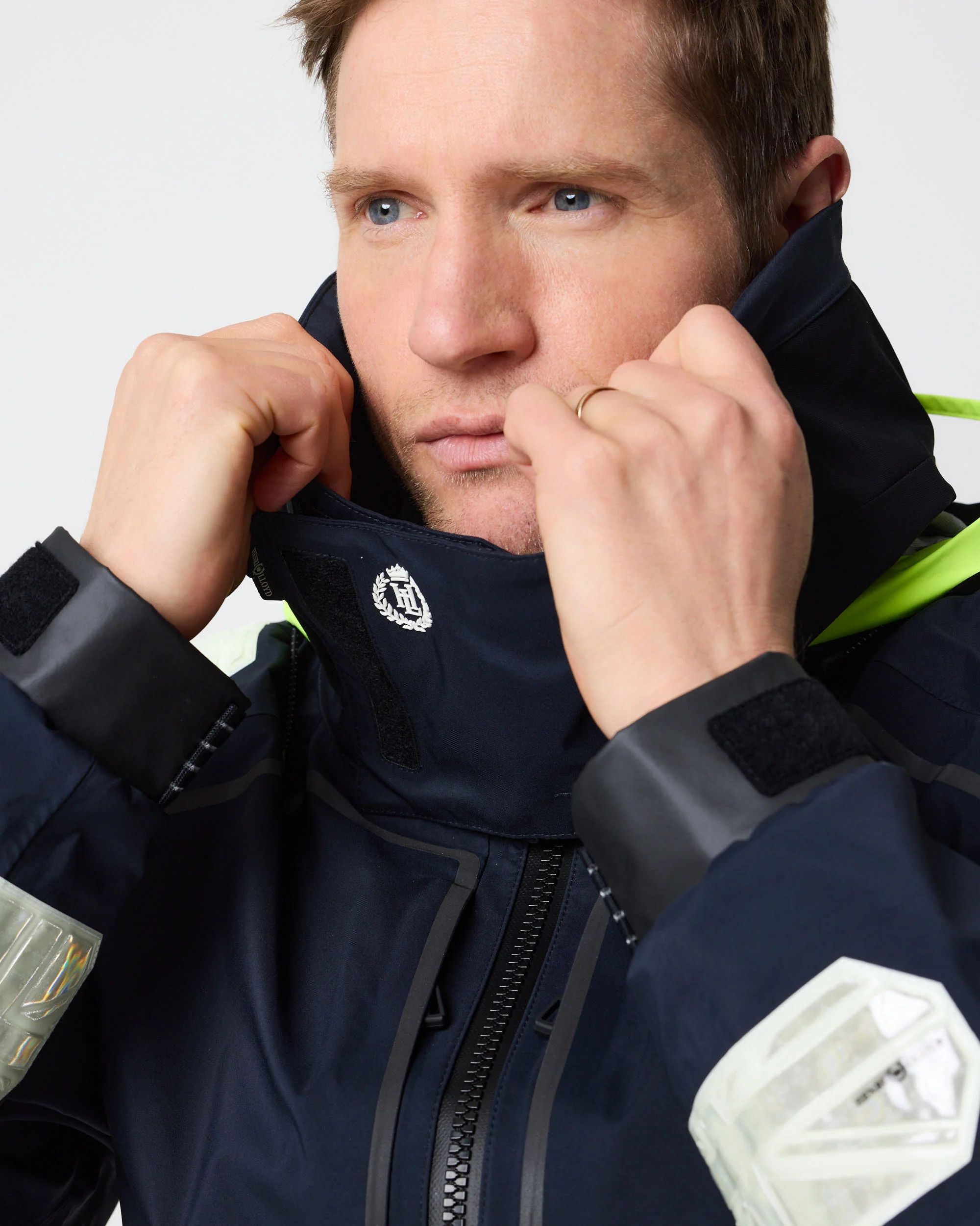 Ocean Pro Full Zip Smock - Navy Black - Image 5