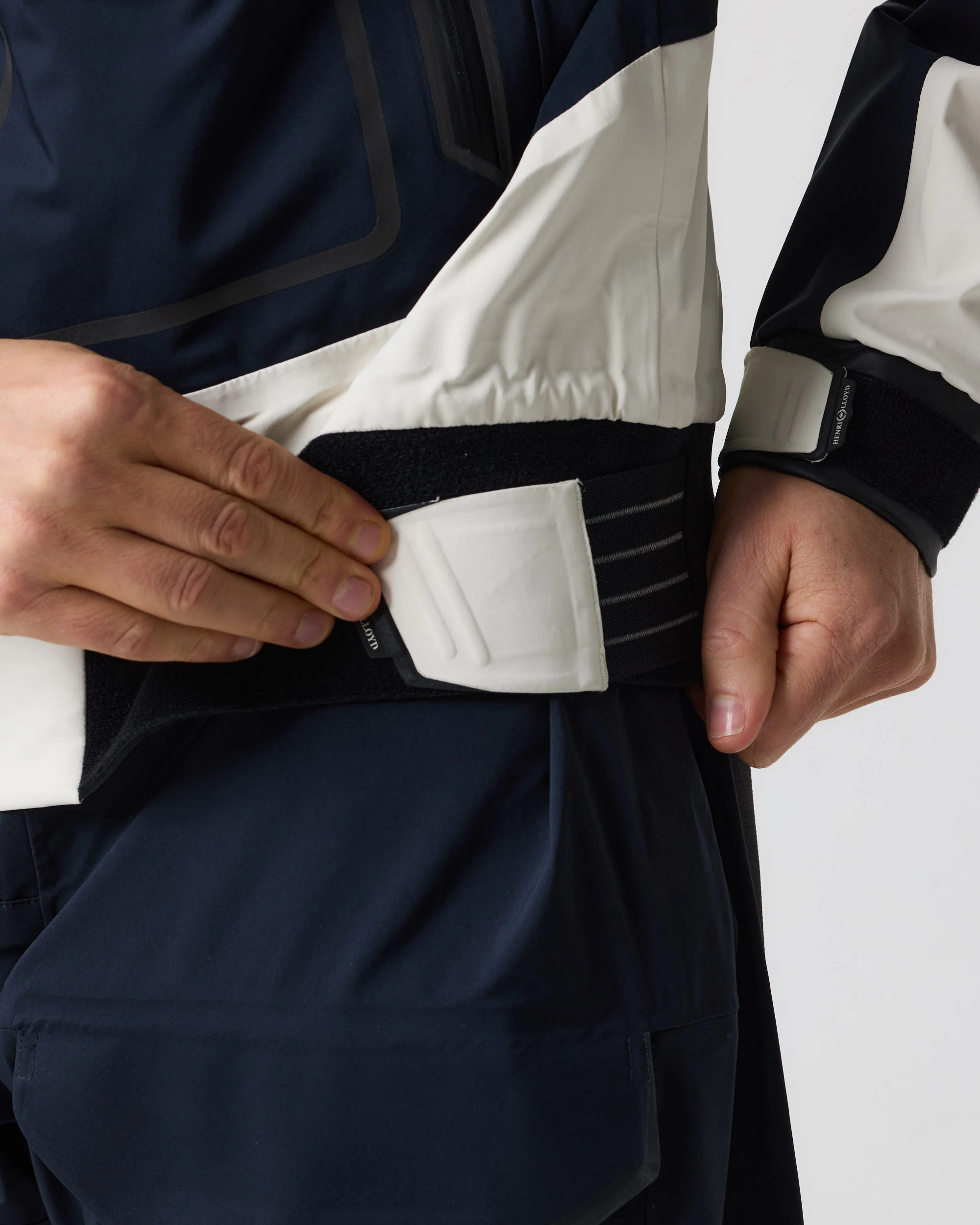 Ocean Pro Full Zip Smock - Navy Black/Off White - Image 14