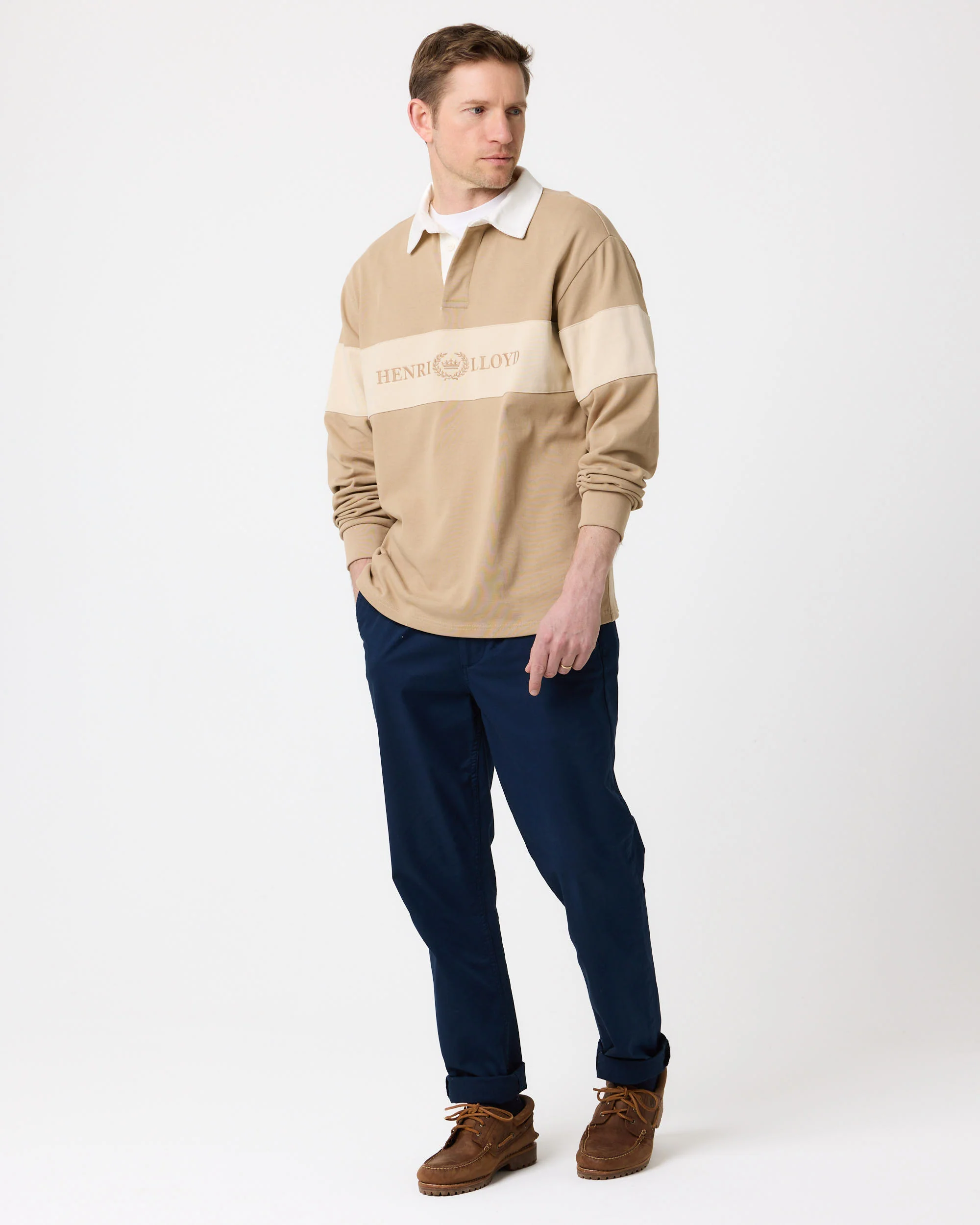 Voyager Rugby Shirt - Sand - Image 3