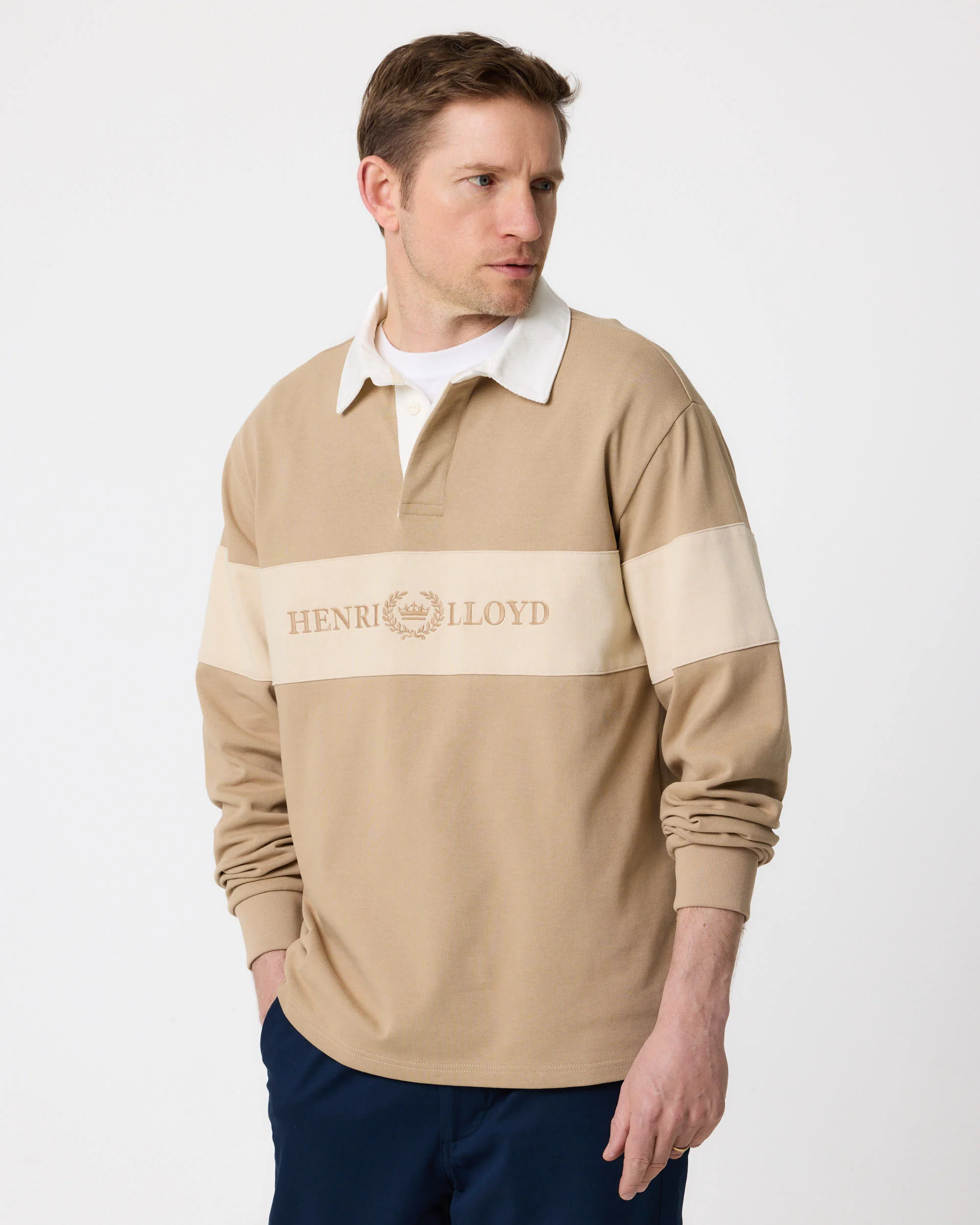 Voyager Rugby Shirt - Sand - Image 5