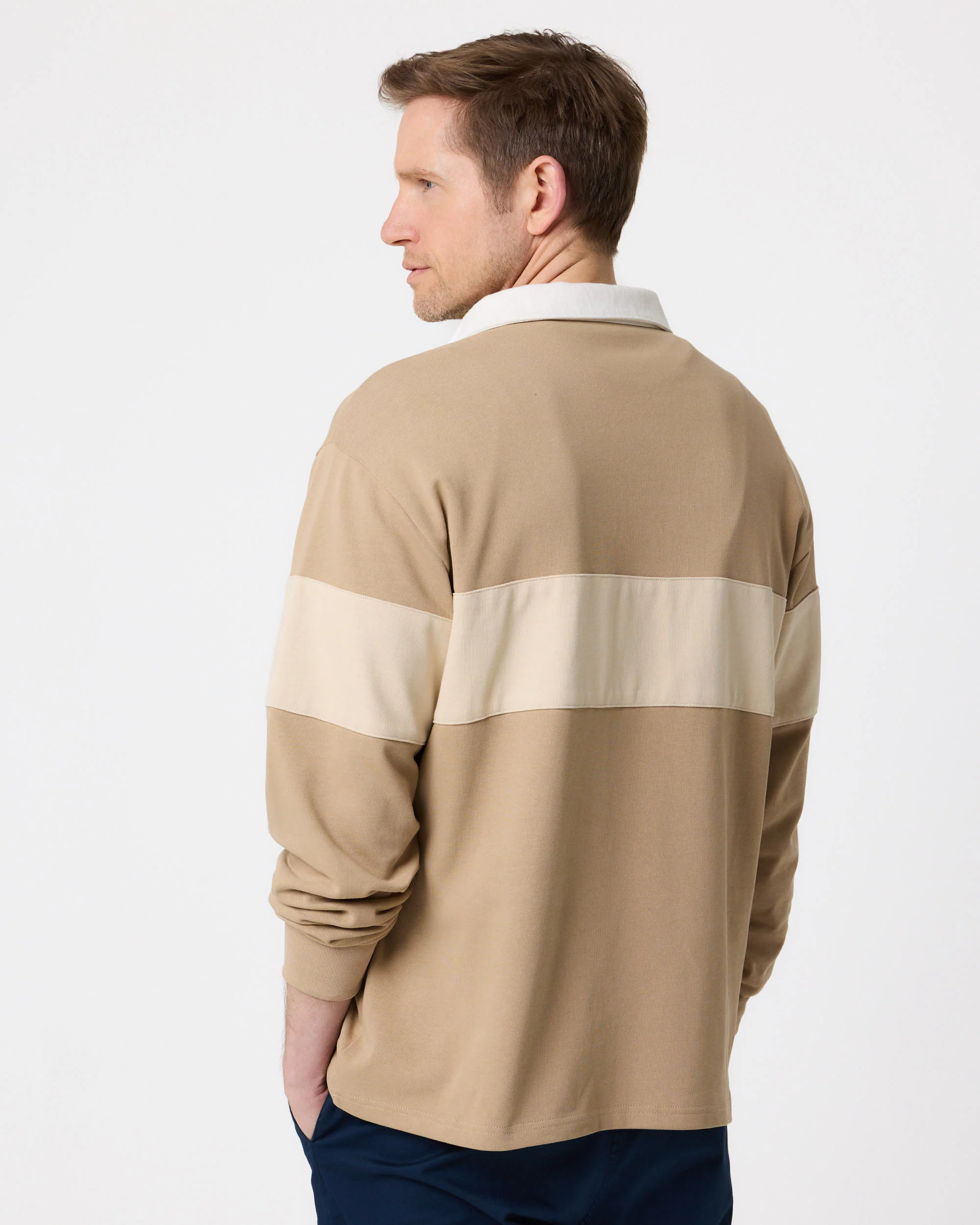 Voyager Rugby Shirt - Sand - Image 6