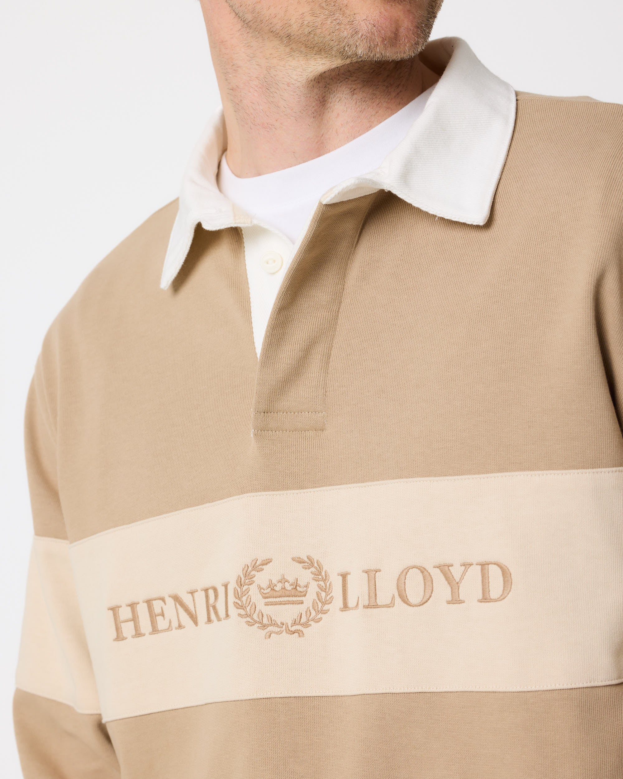 Voyager Rugby Shirt - Sand - Image 7