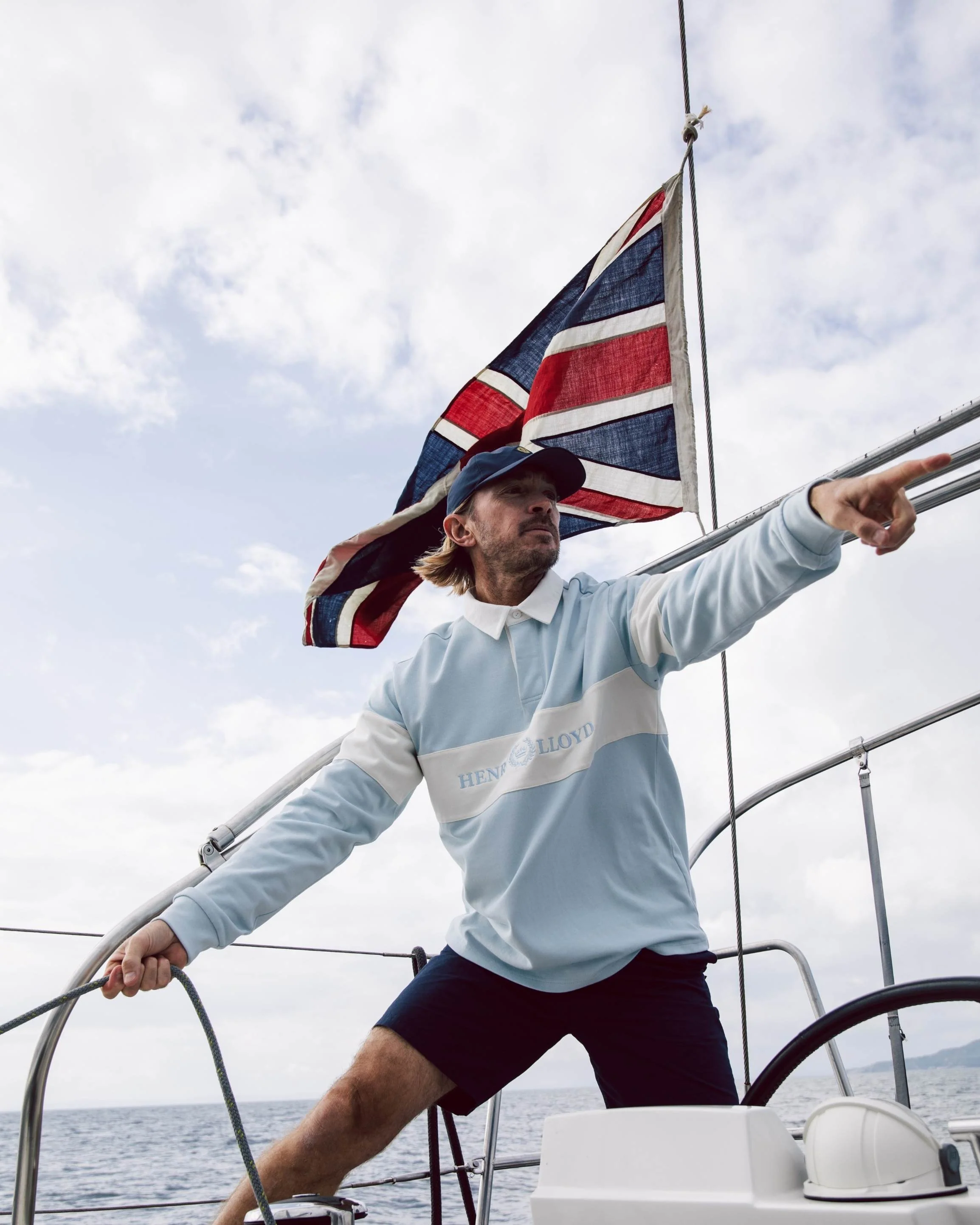 Voyager Rugby Shirt - Sky Blue - Image 2