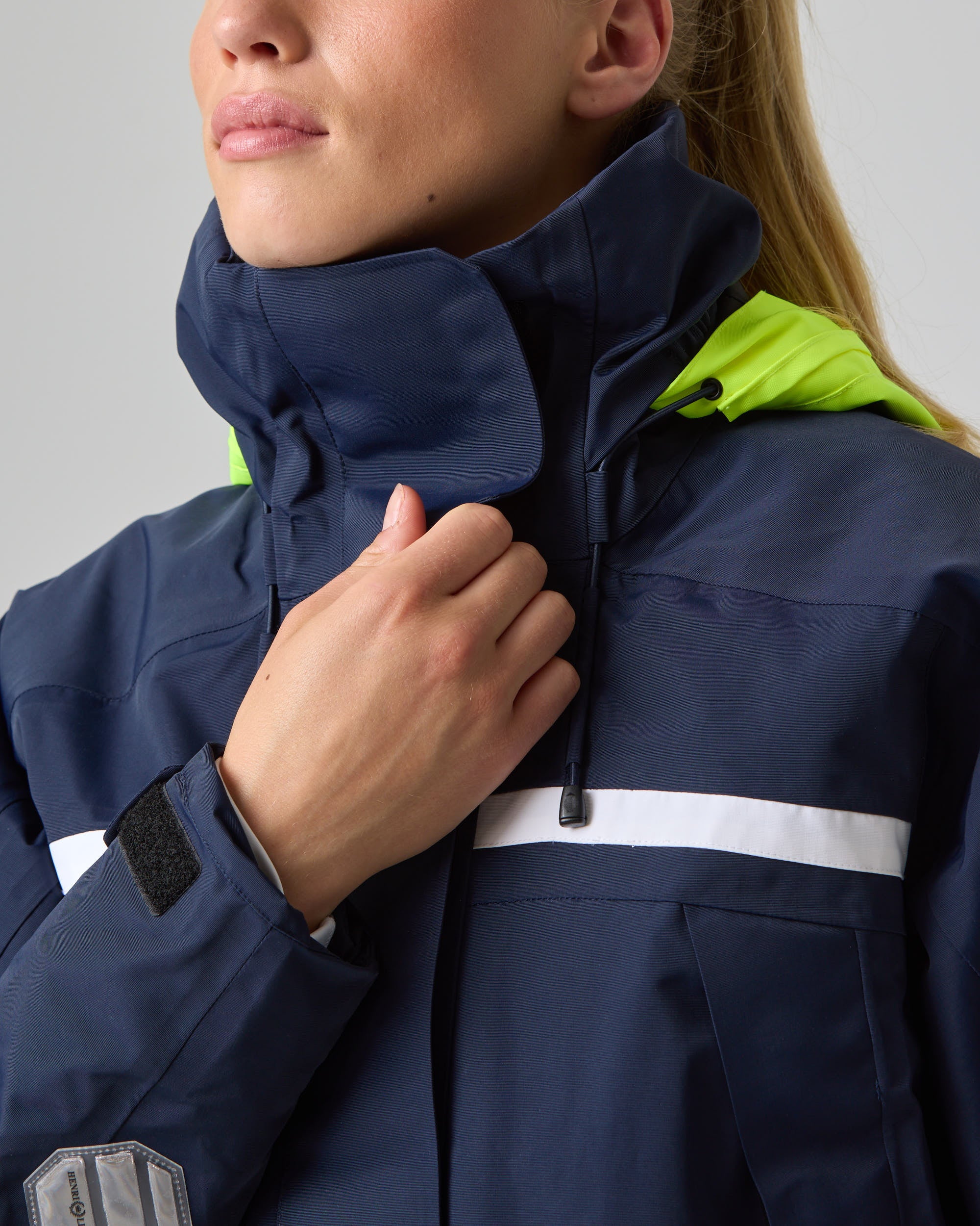 Women's Biscay Jacket - Navy Block - Image 6