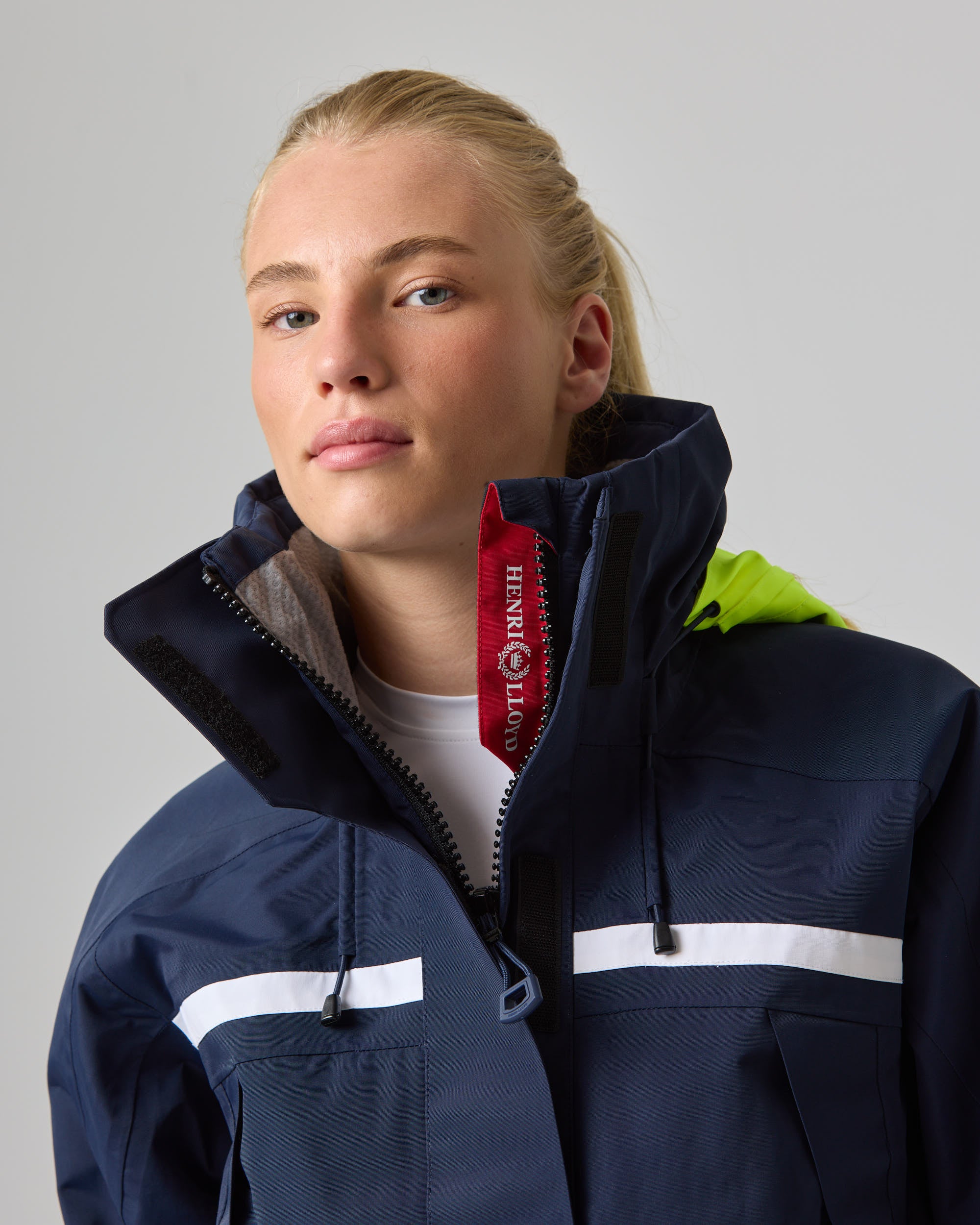 Women's Biscay Jacket - Navy Block - Image 7