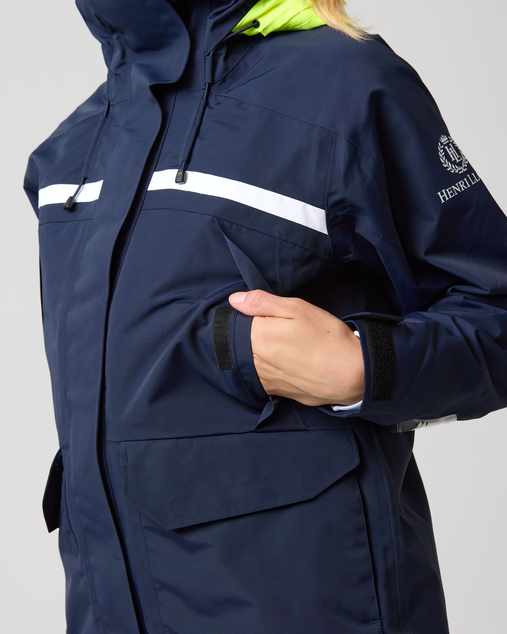 Women's Biscay Jacket - Navy Block - Image 9