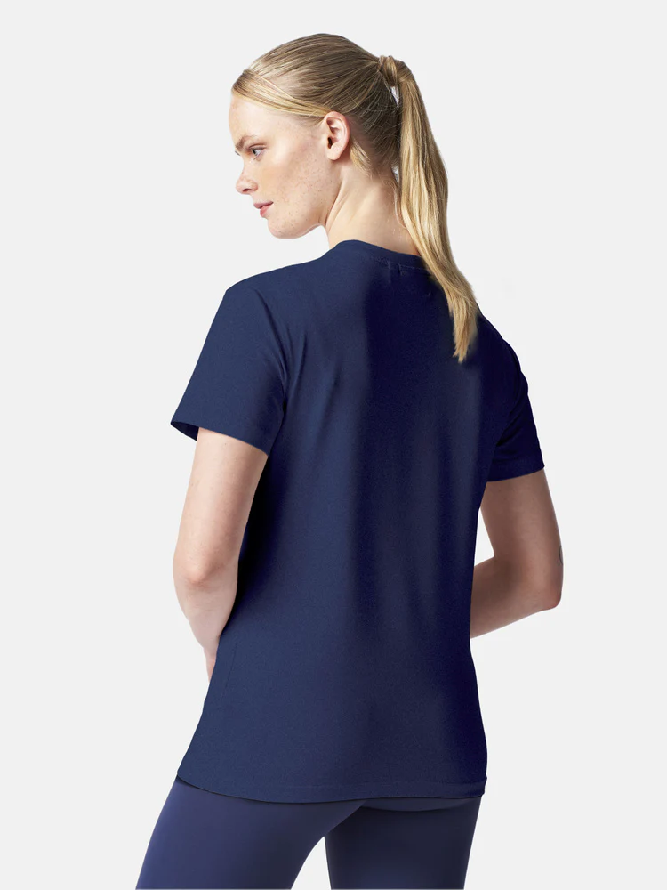 Women's Dri-Fast SS Tee - Navy Blue - Image 4